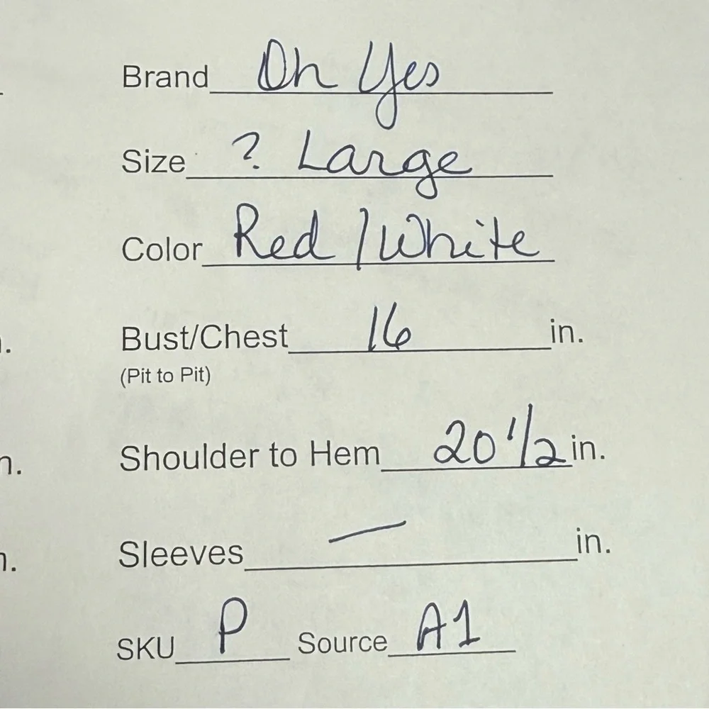 Red Lace-Up Back Military Vest Top w/ White Button Front Detail Large - Picture 9 of 9